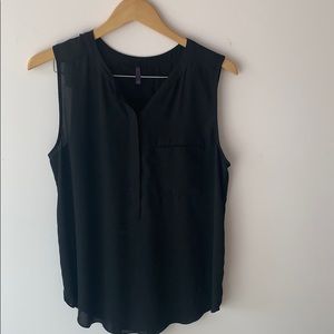 NYDJ Sleeveless Black Tank Blouse
